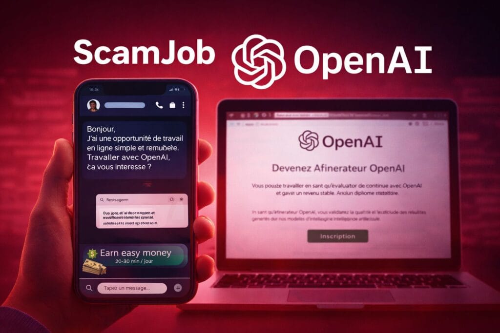 Usurpation de la marque OpenAI : comment fonctionne un ScamJob moderne