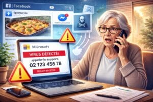 Quand une publicité Facebook mène à une arnaque Microsoft