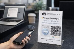 Créer un présentoir Google Avis avec QR code et NFC